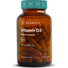 Herbavia.sk Vitamín D3 prírodný produkt 60 kapsúl