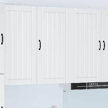 vidaXL Стенен шкаф LUCCA Бяло 50 x 31 x 100 см Инженерна дървесина (885125)