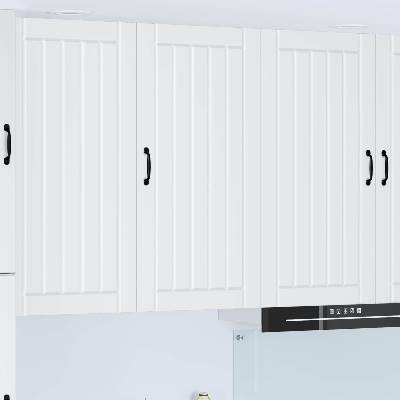 vidaXL Стенен шкаф LUCCA Бяло 50 x 31 x 100 см Инженерна дървесина (885125)