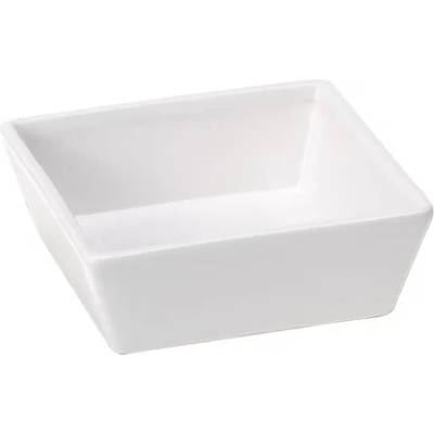 Ferplast Altair 14 Bowl white - бяла квадратна керамична купа за кучета и котки за храна или вода 14 x 14 x 5 см - 500 мл