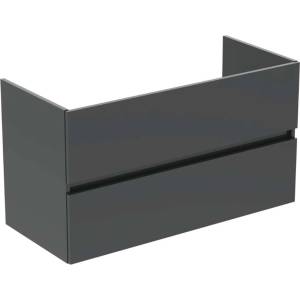 Ideal Standard Eurovit+ - Шкафче за умивалник, 55x100x44 см, 2 чекмеджета, лъскаво сиво R0265TI (R0265TI)