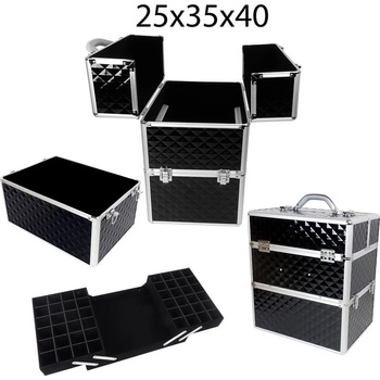 Top-Nechty čierny dvojdielny kufrík 25 x 35 x 40 cm 12155