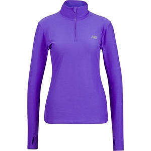New Balance Дамска тениска New balance Women's Sport Essentials Space Dye Quarter Zip Running shirt - Electric Purple - размер XS (916-1226-0411)