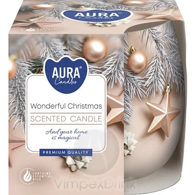 Ароматна свещ Bispol Aura - Прекрасна Коледа (sn71s-52)