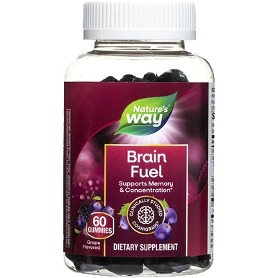 Nature's Way Brain Fuel (Формула за памет и концентрация) 60 желирани таблетки | Nature’s Way (14346)