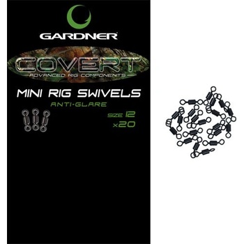 Gardner Obratlíky Covert Mini Rig Swivels veľ.8 20 ks