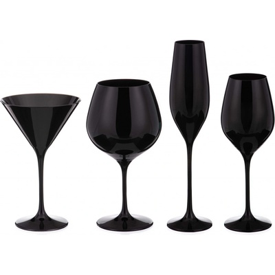 Diamante poháre na šampanské Ghost Black 2 x 210 ml
