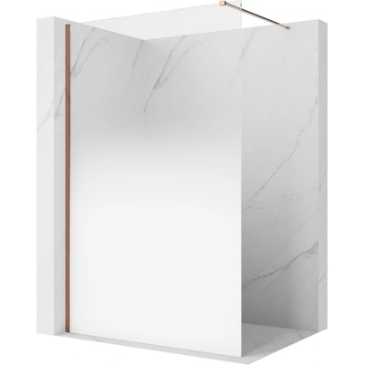 Mexen Kioto душ параван Walk-in 90 x 200 cm, ombre бяла 8 mm, розово злато - 800-090-101-60-86 (800-090-101-60-86)