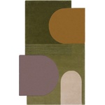 Flair Rugs Зелен ръчно изработен вълнен килим 200x290 cm Lozenge - Flair Rugs (503119373457)