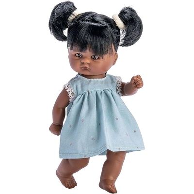 Asi Dolls Кукла Asi Dolls - Томи, със светлосиня рокля на цветя, 20 cm (136980)