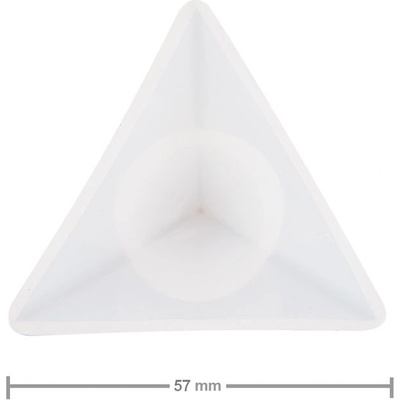 Manumi Silikonová forma na odlévání kreativní hmoty pyramida 57x57x67mm 1 ks