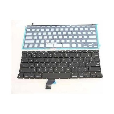 Klávesnice pro Apple MacBook Pro Retina 13" A1502, UK rozložení kláves, zahnutý enter