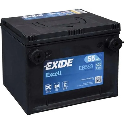 Exide 55Ah 620A left+