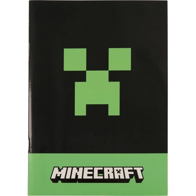 Minecraft Тетрадка А5, Minecraft Creeper с малки квадратчета (237953B516)
