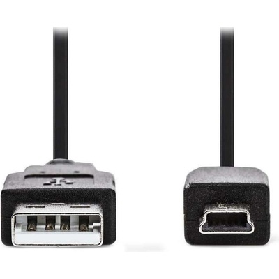 Nedis CCGL60300BK20 USB 2.0/ zástrčka USB-A - 5pinová zástrčka mini USB, 2m, černý