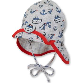 Image 1 of Sterntaler Лятна бебешка шапка с UV 50+ защита Sterntaler - 43cm, 5-6 месеца, сива (1601839-513)