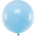 Party Deco Голям Латексов Балон, Пастел, Бебешко Синьо, 60см (olbom-011)