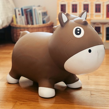 Image 1 of KidZZfarm KidZZfarm: Играчка за скачане "Кончето Джоли" Кафяво с бяло (KMHJ200517)