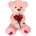 Amek Toys ПЛЮШЕНО МЕЧЕ С РОЗИ 60 СМ БЕЖОВО