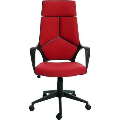 Директорски стол Force Black, текстил, Tilt механизъм, до 120 kg, червен (4010140257)