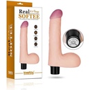 LoveToy REAL SOFTEE Vibrating Dildo 8"