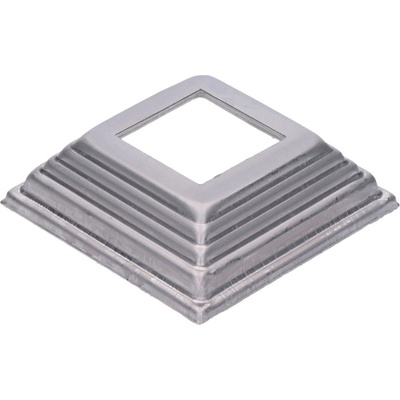Krytka plechová, 100 x 100 x 29 mm, díra: 42 x 42 mm