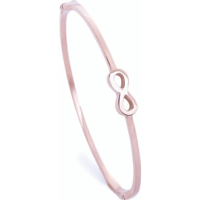 Bangles chirurgická ocel Infinity rose gold 786