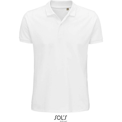 Sol's Planet Men pánske polo z bio bavlny biele