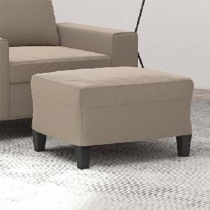 vidaXL Табуретка, таупе, 60x50x41 см, плат микрофибър (349341)
