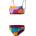 Speedo Бански костюм Speedo Women's Two Piece Swimsuits - Green/Orange