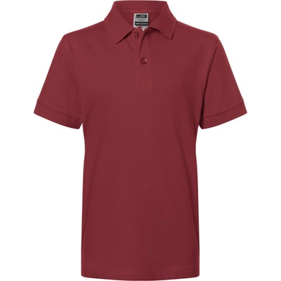 James & Nicholson Polokošile JN 70K krátký rukáv COT 02070K05400 Vínová