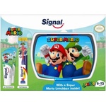 Signal , детски комплект Super Mario Junior паста x2 + четка + кутия, 6-13 г