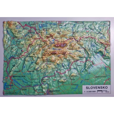 Slovensko- Reliéfna pohľadnica