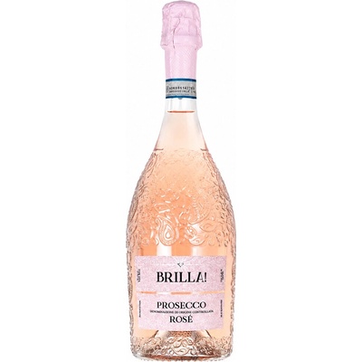 Brilla Prosecco rosé DOC ružové suché 2024 11% 0,75 l (čistá fľaša)