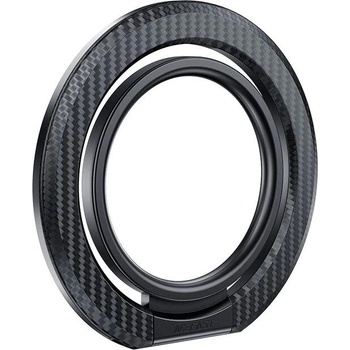 Acefast Магнитен ринг за телефон Mobile phone Magnetic ring holder - Aluminum - P1 Black (ACEFAST-P1-BK)