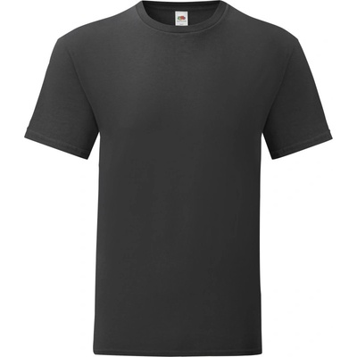 Fruit of the Loom tričko Iconic 150 T krátký rukáv pánské černé