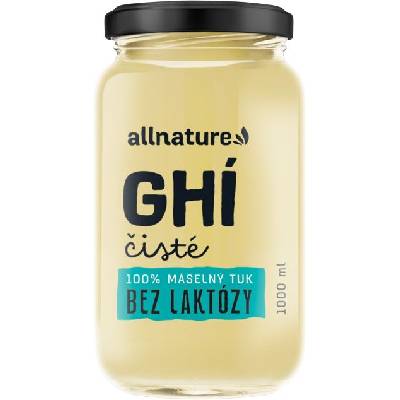 Allnature Ghí Čisté maslový tuk bez laktózy 1 l