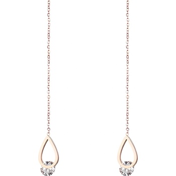 HARAHU Обеците im-21047 - Златна / Розова kp21047 (im-21047)