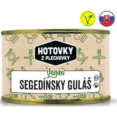 Hotovky z plechovky Vegan segedínský guláš 400 g