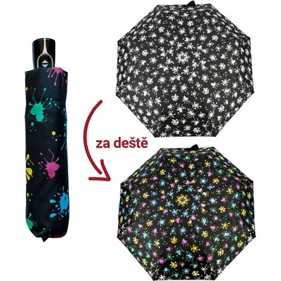Doppler Magic Fiber Colorful dámsky plne-automatický dáždnik meniaci farbu