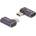Delock USB адаптер 40 Gbps USB Type-C PD 3.1 240 W с щепсел - с втулка, извит наляво / надясно 8K 60 Hz метал