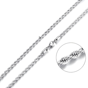 HARAHU Мъжка верижка - Сребърна / 50см / 2mm KP4834