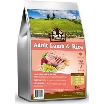 Wuff! Adult Lamb & Rice 15 kg