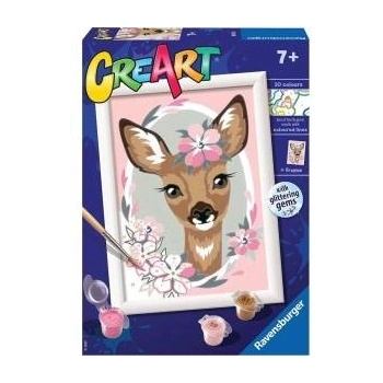 Cre Art for kids: Beautiful roe deer