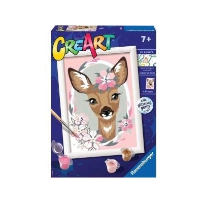 Cre Art for kids: Beautiful roe deer