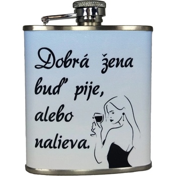 Ploskačka nerezová Dobrá žena 180 ml