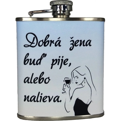 Ploskačka nerezová Dobrá žena 180 ml