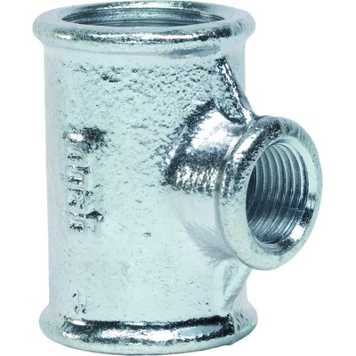 GEBO Litinový T-kus FFF redukovaný pozink Redukce: 2 1/2" x 2” x 2 1/2”