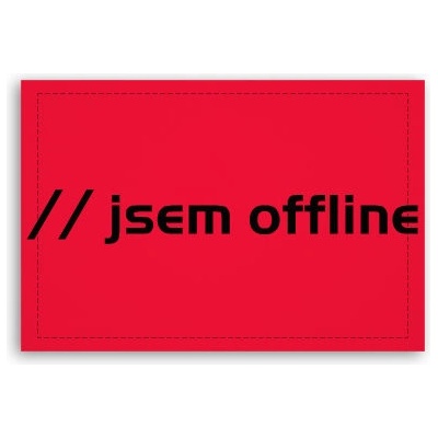 Fotoobraz 90x60 cm střední Jsem offline
