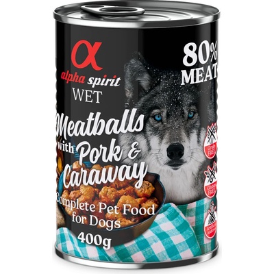 Alpha Spirit Meatballs s kuracím mäsom a kurkumou 400 g